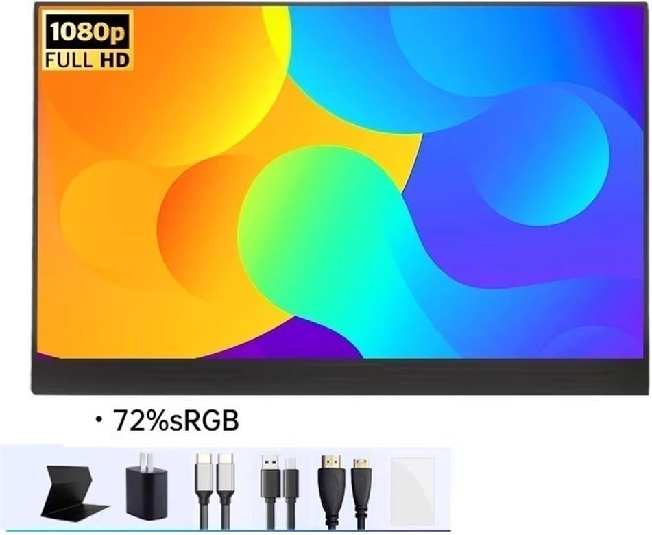 Portable Monitor for Laptop 14 Inch Portable Monitor 1080P IPS Extended Screen Touch Second Portable Gaming Monitor