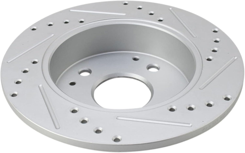TRQ Performance Front and Rear Brake Rotor Set G Coated Drilled and Slotted Compatible with 1997 Acura CL 1991-1997 Honda Accord