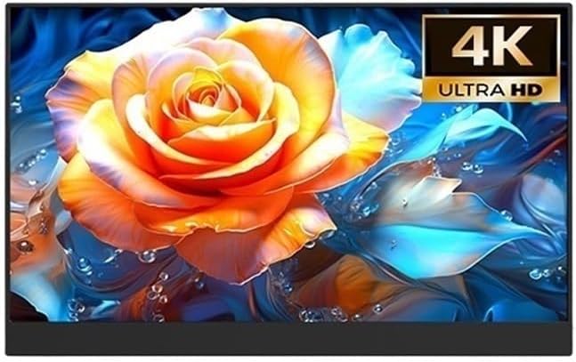 Portable Monitor for Laptop 15.6 Inch 4K USB-C HDMI Ultra-Slim Travel Monitor for Laptop Gaming Portable Portable Gaming Monitor