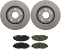 4Pcs Front Brake Kit - Brake Pads and Rotors Kit Automotive Replacement Brake Kits for Honda Civic 2011 2010 2009 2008 2007 2006