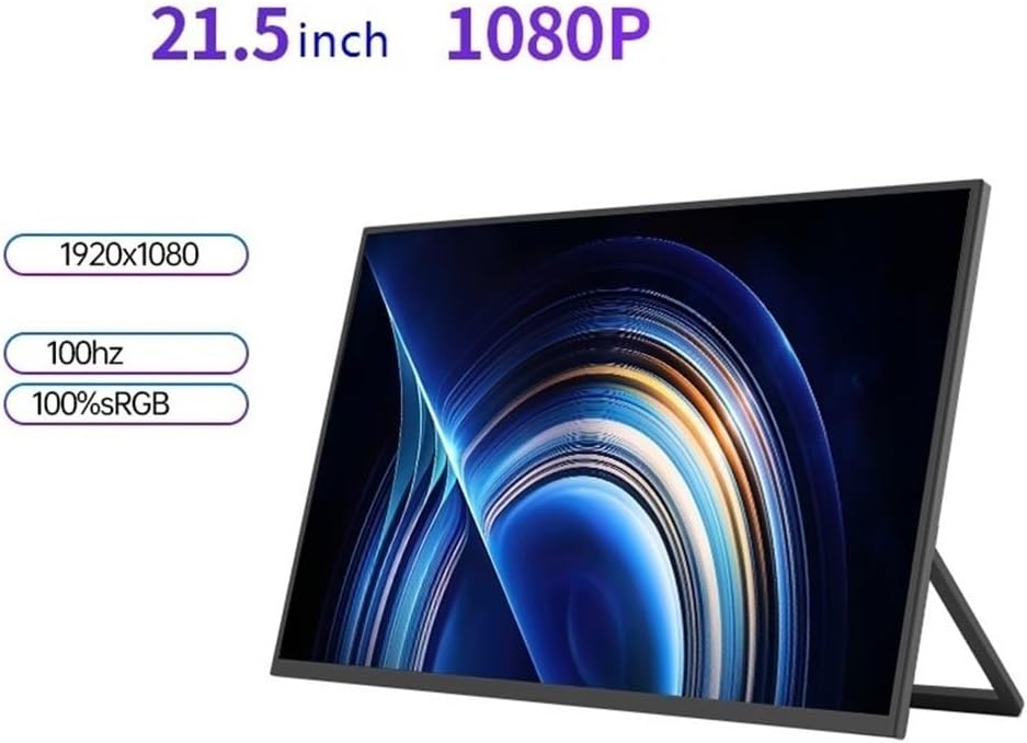 Portable Monitor for Laptop 21.5-inch Large Screen Portable Display HD 1920 * 1080P Extended Sub-Screen Portable Gaming Monitor