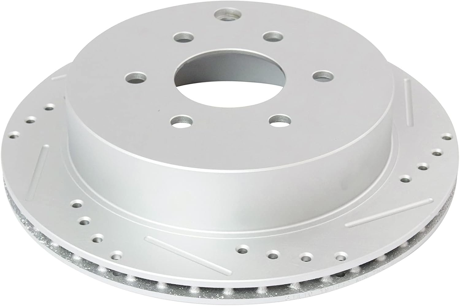 TRQ Performance Front and Rear Brake Rotor Set G Coated Drilled and Slotted Vented Compatible with 2005-2024 Nissan Frontier 2005-2015 Xterra 2009-2012 Suzuki Equator