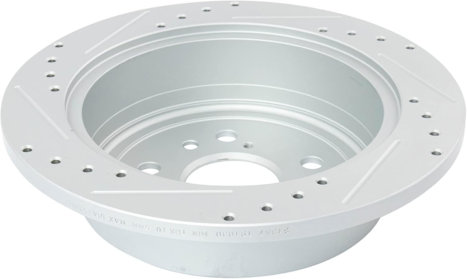 TRQ Performance Front and Rear Brake Rotor Set G Coated Drilled and Slotted Compatible with 2004-2010 Toyota Sienna
