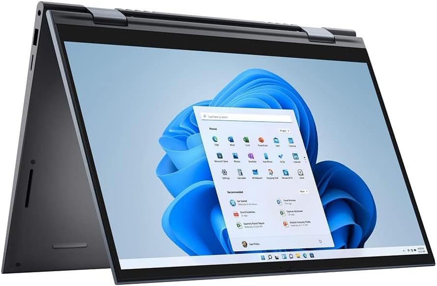 Dell - Inspiron 7000 2-in-1 14' FHD IPS Touch-Screen Laptop - AMD Ryzen 5 5500U - 8GB Memory - 256GB Solid State Drive – Blue – i7415-A906BLU-PUS