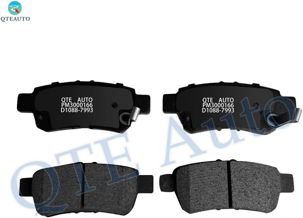 PM Auto Set of 6 Rear 313mm Drilled Slotted Brake Disc Rotors-Ceramic Brake Pad Kit Replacement For 2005-2010 Honda Odyssey