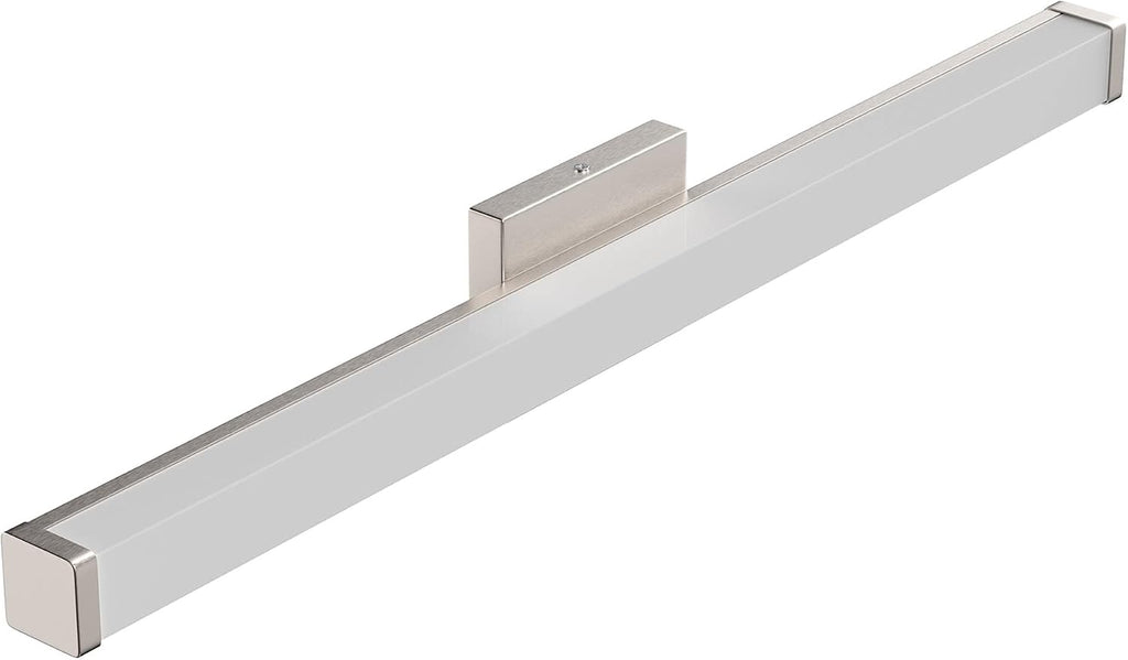 LEDMyplace 36-inch LED Modern Bathroom Vanity Light Fixtures Over Mirror, 30W Dimmable Indoor Lighting, 3000K/4000K/5000K CCT Changeable, 2100 Lumens, Brushed Nickel Wall Mounted Bath Light Bar