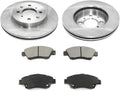 Front Brake Pads and Rotors Kit, Replacement Brakes Kit for Honda Civic del Sol 1.6L 1994 1995 1996 1997, for Honda Civic 1.6L 1993 1994 1995, for Honda Fit 1.5L 2007 2008