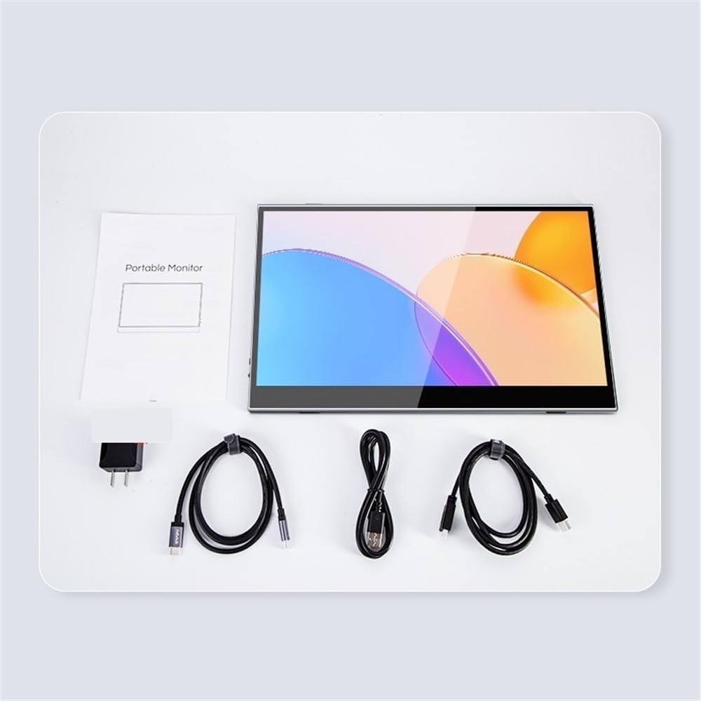 Portable Monitor for Laptop 15.6'' 1080P FHD Laptop Monitor USB C HDMI Display HDR Eye Care External Screen Portable Gaming Monitor