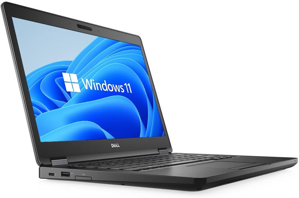 Dell Latitude 5480 14' Business Laptop Computer, Intel Core i7-7600U 2.8 GHz Notebook PC, 16 GB DDR4 RAM, 512 GB SSD, Webcam, HDMI, Windows 11 Pro 64 (Refurbished)