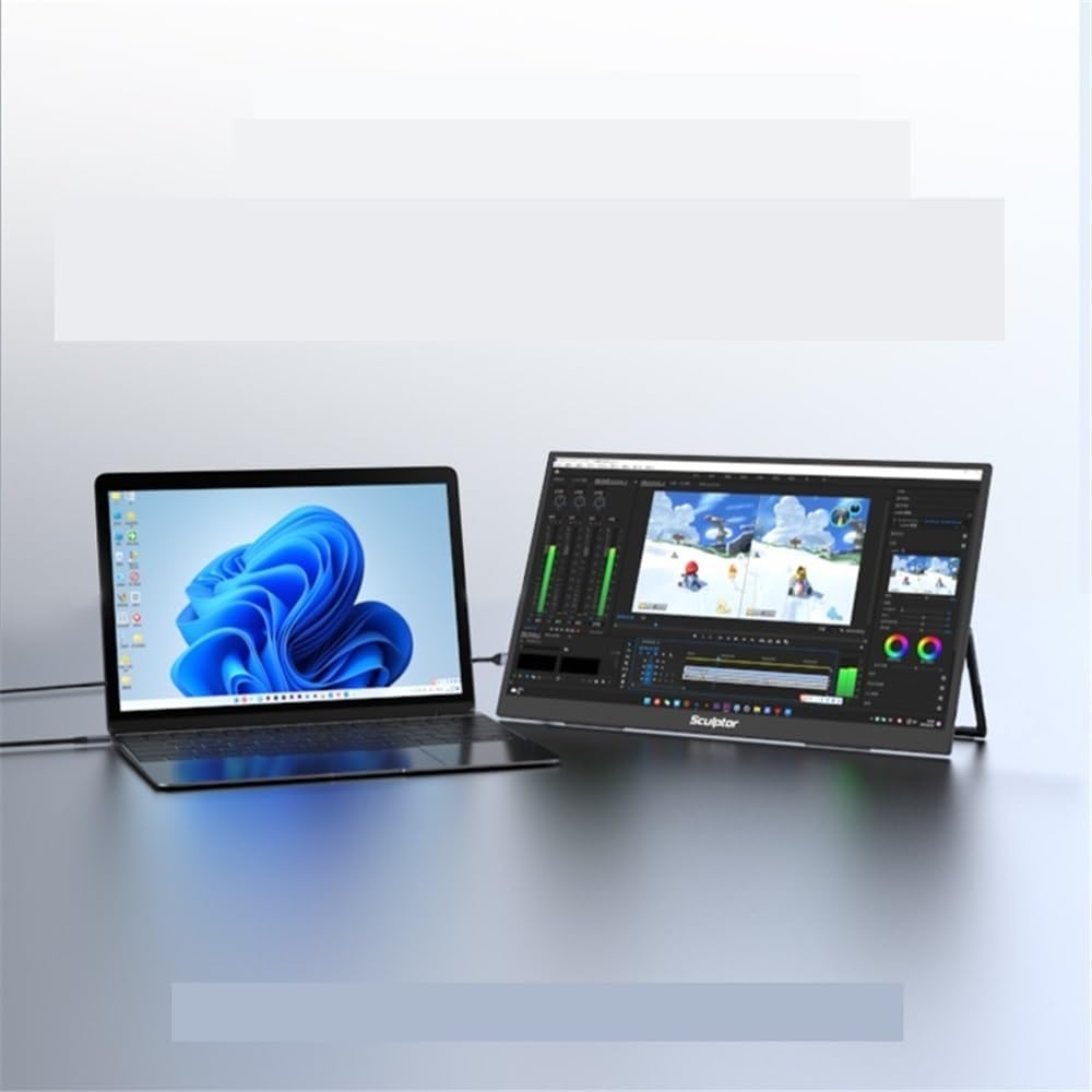 Portable Monitor for Laptop 2.5K 16-inch 120Hz Portable Display for Laptops, Mobile Phones, and Extended Secondary Screens Portable Gaming Monitor