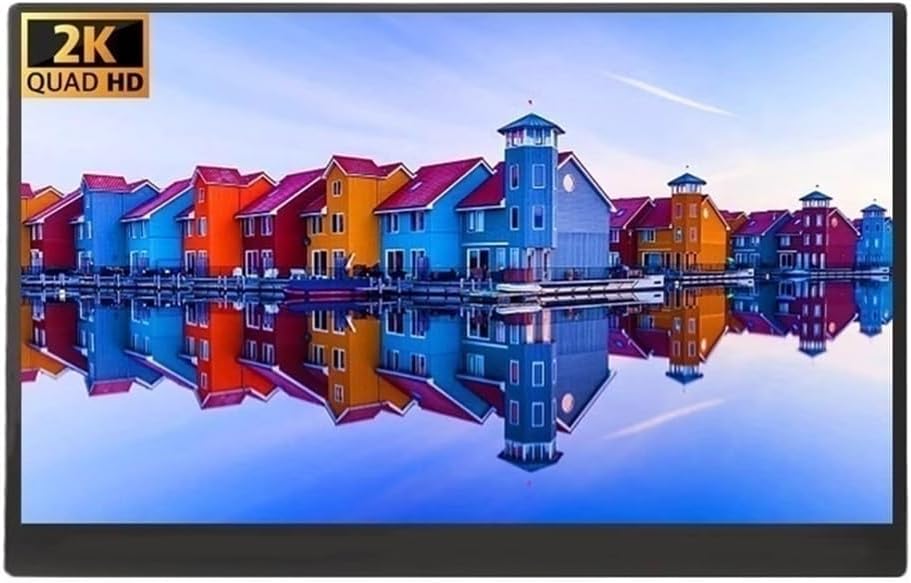 Portable Monitor for Laptop Portable 2K Display Mobile Phone External 144Hz Laptop Sub-Screen Portable Gaming Monitor