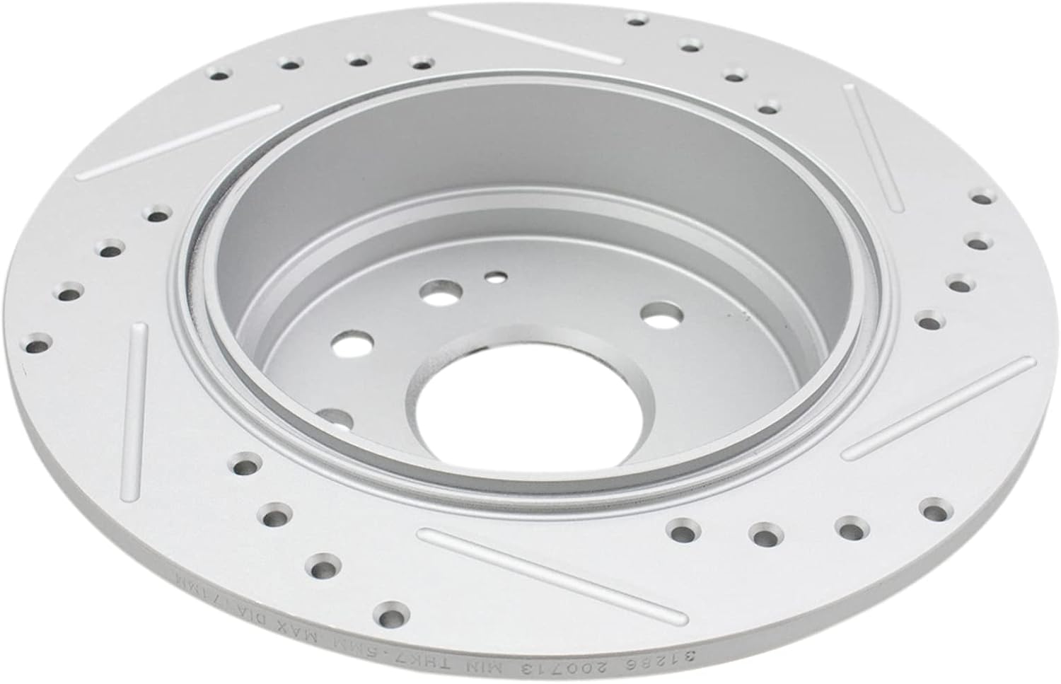 TRQ Performance Front and Rear Brake Rotor Set G Coated Drilled and Slotted Compatible with 1999-2003 Acura TL