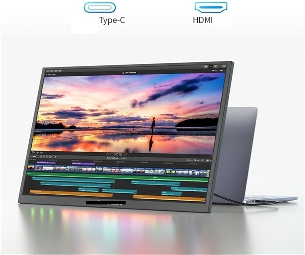 Portable Monitor for Laptop Portable Monitor 18.4 Inch Extended Sub-Screen 4k Laptop Mobile Phone External Portable Gaming Monitor