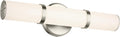 Kichler Rosh 18' LED Bathroom Vanity Light Fixture with White Glass in Brushed Nickel, Modern Minimalist Bath Bar for Mirror, Dimmable (18' W x 5' H), 55187NILED