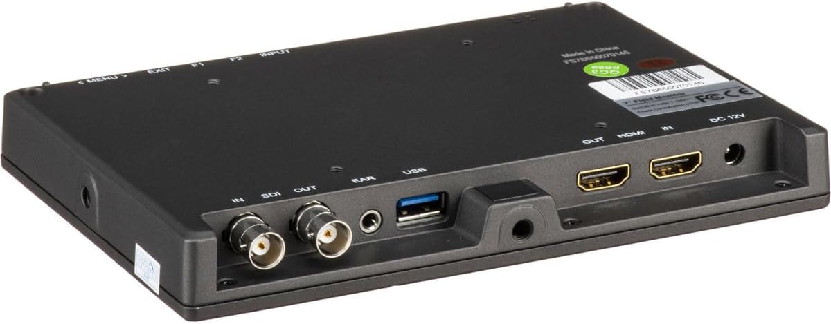 Lilliput FS7 7' 4K Camera Field Monitor with Metal Housing and Built-In Speaker, HDMI & 3G-SDI Input