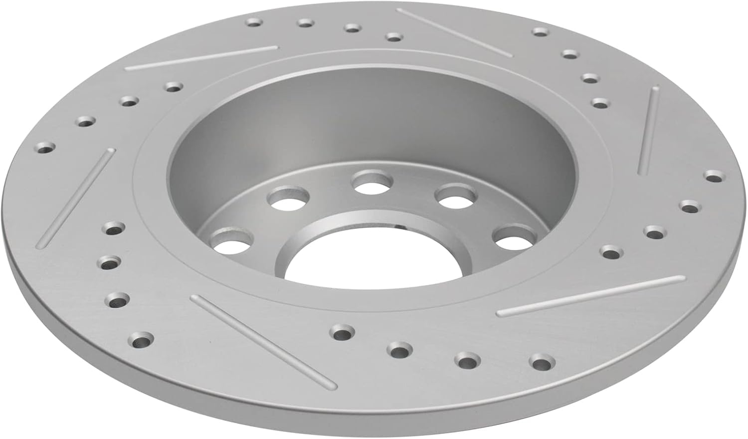 TRQ Performance Front and Rear Brake Rotor Set G Coated Drilled and Slotted Compatible with 2011-2013 Audi A3 2011-2013 A3 Quattro 2009-2013 Volkswagen Eos 2013-2017 Beetle 2011-2018 Jetta