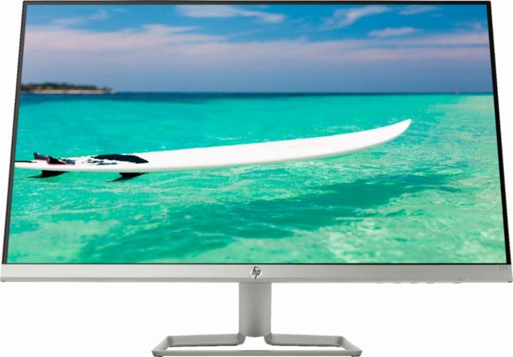 HP 27' Widescreen IPS LED Full HD (1920x1080) Monitor, 5ms Response Time, 10,000,000:1 Contrast Ratio, FreeSync, 2X HDMI and 1x VGA Input, 178░ View Angle, 75Hz Refresh Rate, Natural Silver