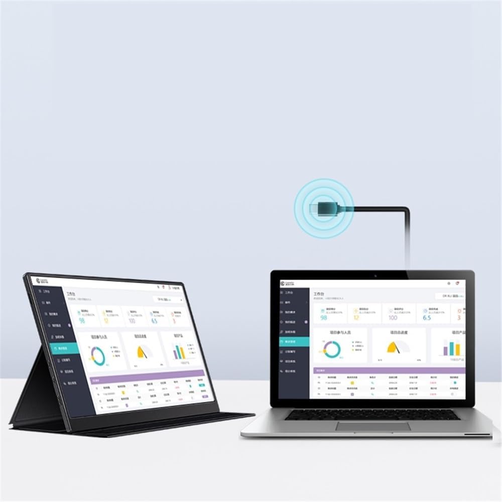 Portable Monitor for Laptop 10.5-inch Portable Display Directly Connected to The Host Laptop External Screen Portable Gaming Monitor