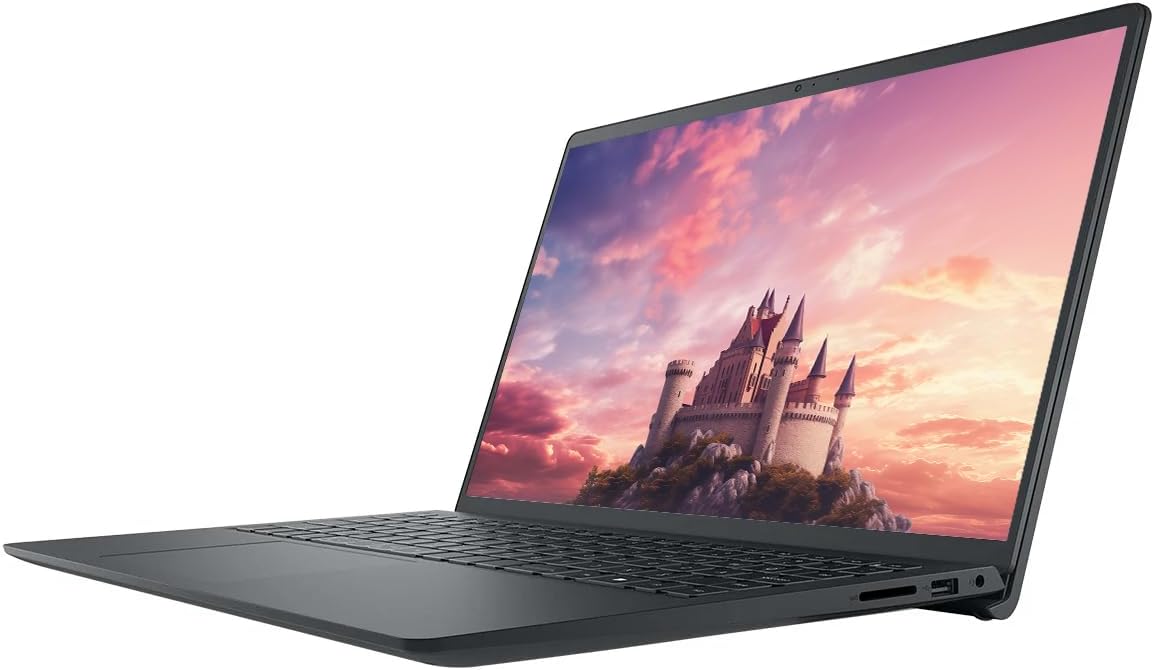 Dell Inspiron 15.6' FHD Touchscreen Business Laptop Computer, 8-core AMD Ryzen 7 Processor, 12GB RAM 256GB SSD, Windows 11 with AI Copilot Ready, Numeric Keypad, Black