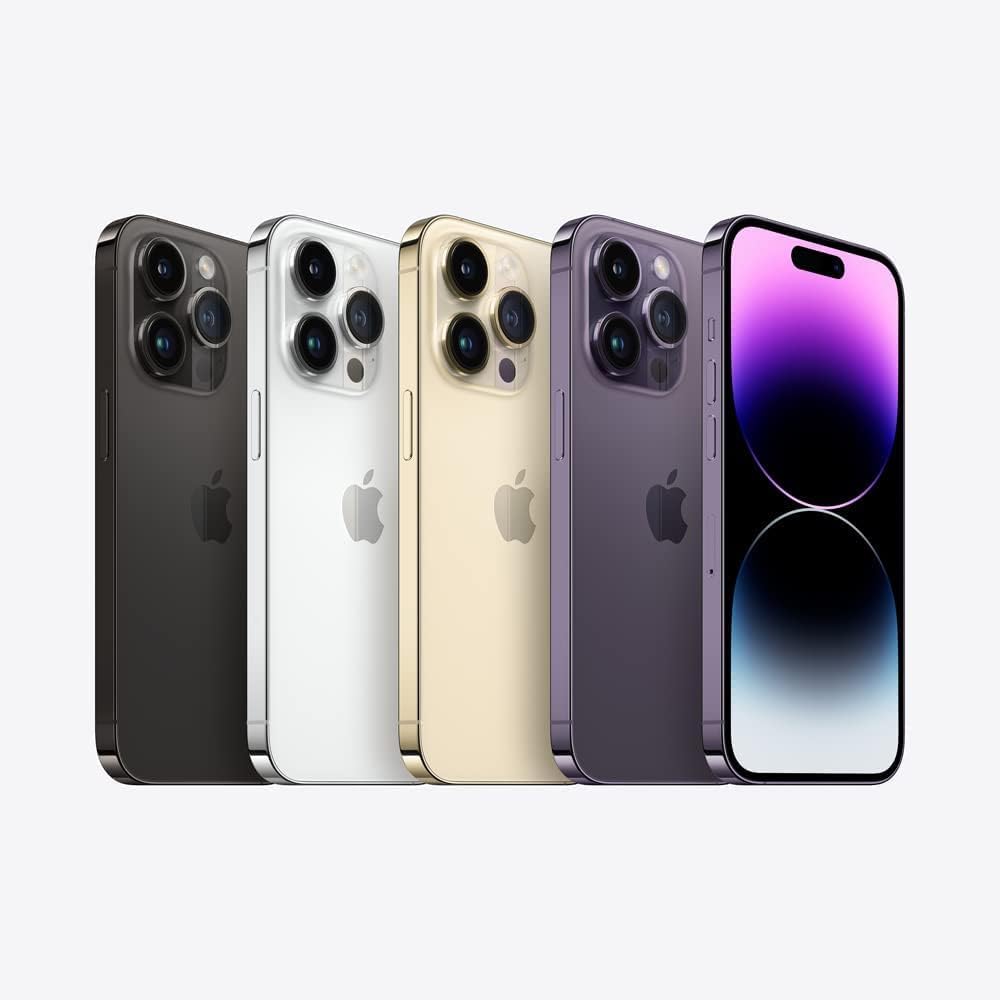 Apple iPhone 14 Pro Max, 128GB, Deep Purple - Locked to AT&T (Renewed)