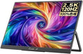 Portable Monitor for Laptop 2.5K 16-inch 120Hz Portable Display for Laptops, Mobile Phones, and Extended Secondary Screens Portable Gaming Monitor