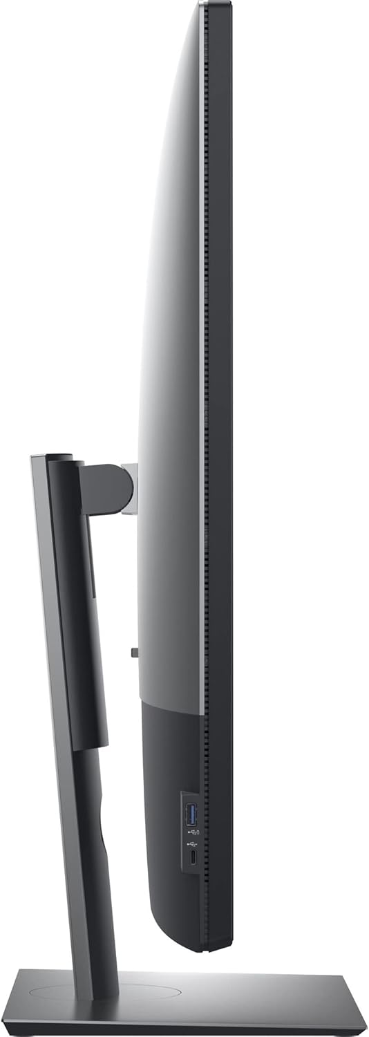 Dell U2720QM 27 Inch UltraSharp 4K UHD, IPS Ultra-Thin Bezel Monitor (HDMI, DisplayPort, USB-C), VESA Certified, Silver, Black