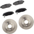 6Pcs Vented Brake Rotor and Semi-Metallic Pads Front Replacement Brakes Kit fits Honda Civic 1.8L 2006 2007 2008 2009 2010 2011