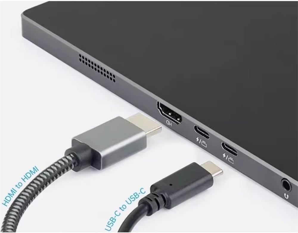 Portable Monitor for Laptop 2.5K Full HD Resolution 120Hz 300nits Laptop External Screen 16 Inch Portable Monitor Portable Gaming Monitor
