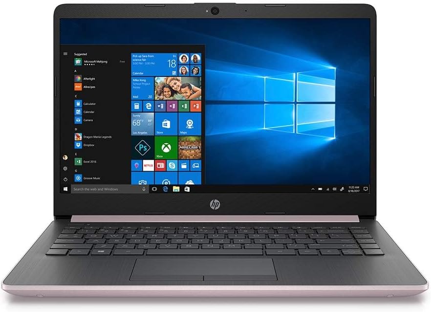 HP 2018 Premium High Performance Business Flagship Laptop PC 14' HD LED-Backlit Display Intel Pentium N5000 4GB DDR4 RAM 64GB eMMC Bluetooth Office 365 Personal 1-Year Windows 10 S, Silver