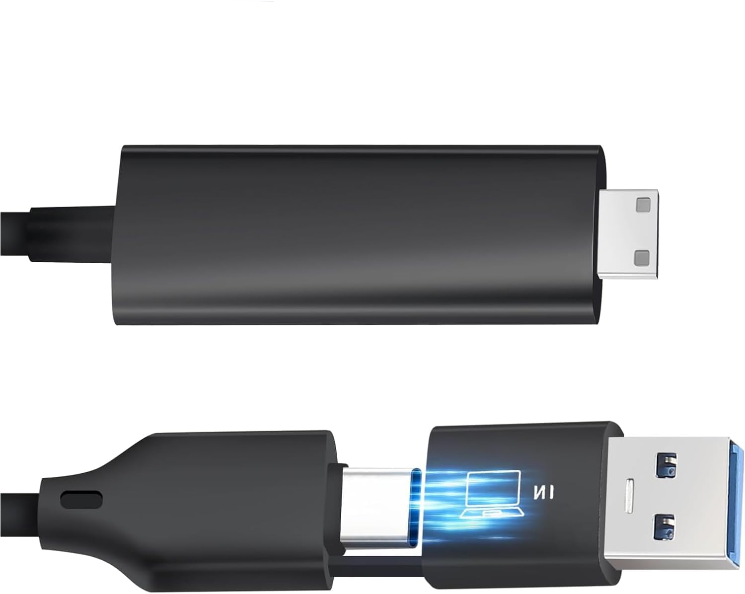 kasorey T2 pro Laptop Screen Extender Portable Monitor + H5-M Video Signal Conversion Cable