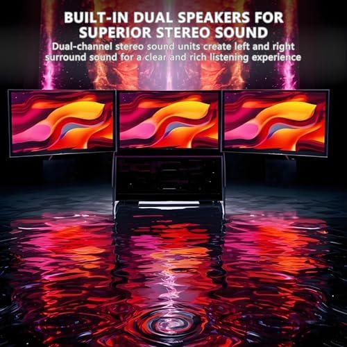 15.6in Triple Laptop Screen Extender Monitor,FHD 1080P IPS Plug-Play,Compatible,for Win/Mac(M1 M2 M3),for 13.6-17.3in Laptop