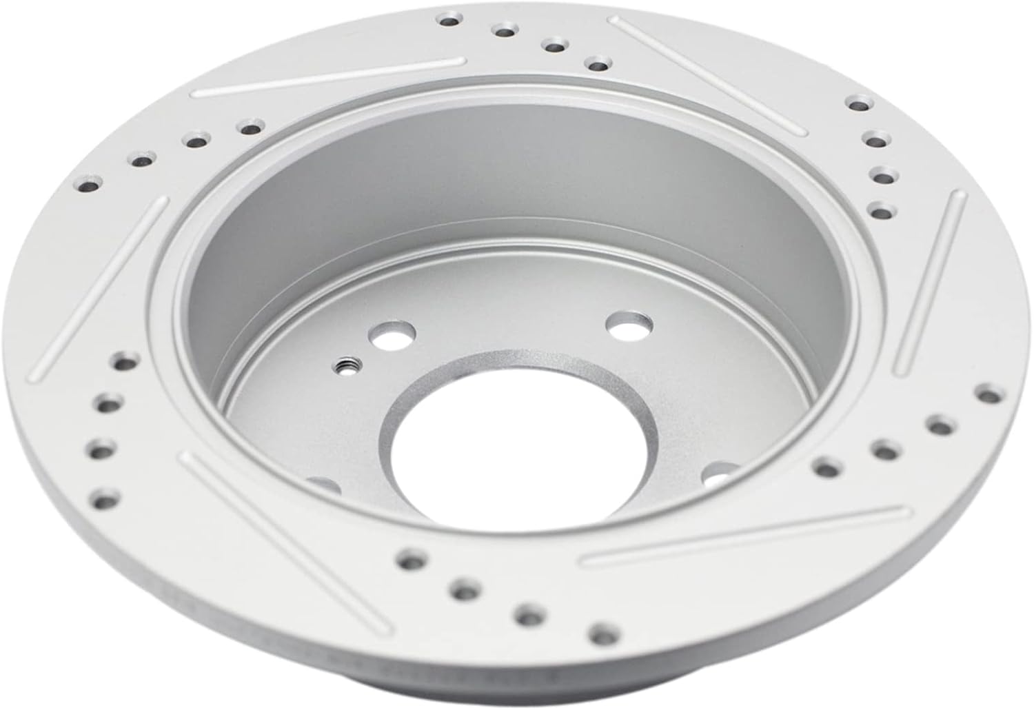 TRQ Front & Rear Brake Rotors Set Performance Premium G-Coated Slotted X Drilled Compatible with 2006-2012 Mitsubishi Eclipse 2004-2009 Galant