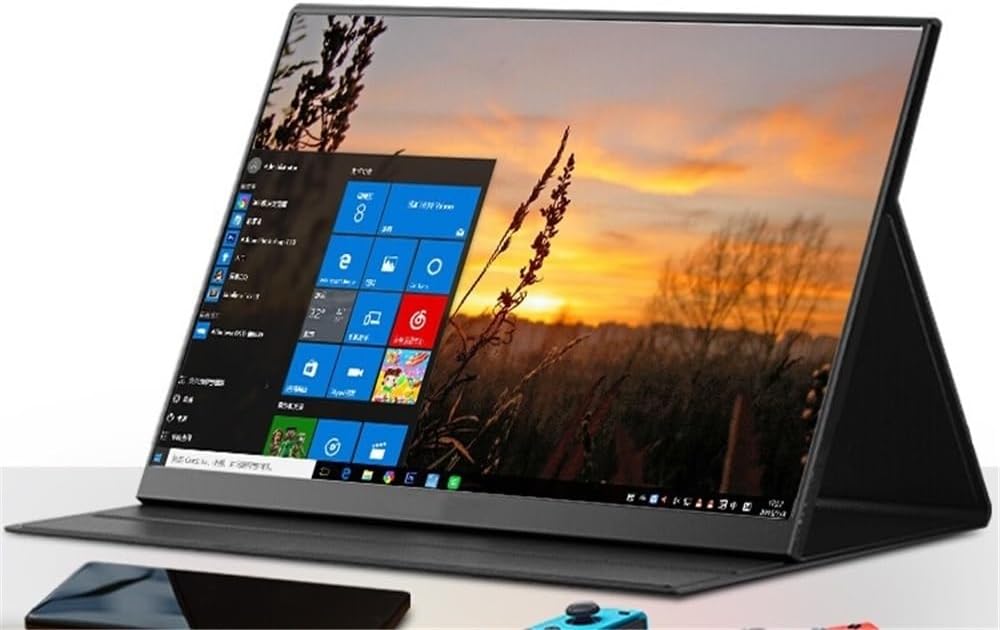 Portable Monitor for Laptop 15.6 Inch Portable Monitor 1080HD 250nit 60hz Laptop External Expansion Sub-Screen Portable Gaming Monitor