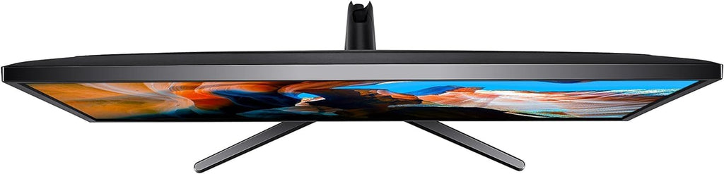 SAMSUNG 32' ViewFinity UJ59 Series Monitor, 4K UHD (3840x2160) Display, 60Hz, 4ms, AMD FreeSync, HDMI/Display Port, Eye Saver/Flicker Free Mode, Dark Gray/Blue, with MTC HDMI Cable