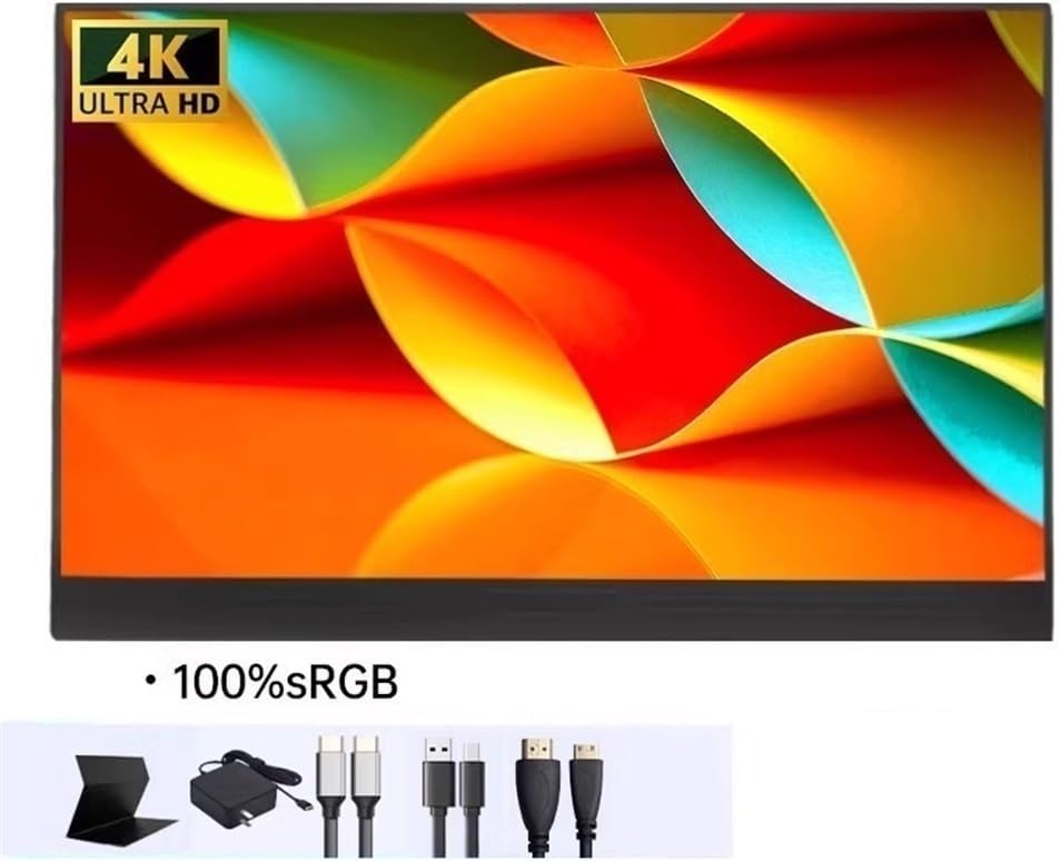 Portable Monitor for Laptop 13.3-inch Portable 4K Display Mobile Phone External Laptop Secondary Screen Portable Gaming Monitor