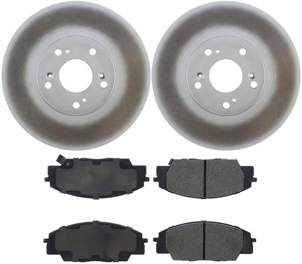 4Pcs Front Brake Kit - Brake Pads and Rotors Kit Automotive Replacement Brake Kits for Acura CSX 2007-2010 for Acura RSX 2006-2002 for Honda Civic 2006-2011
