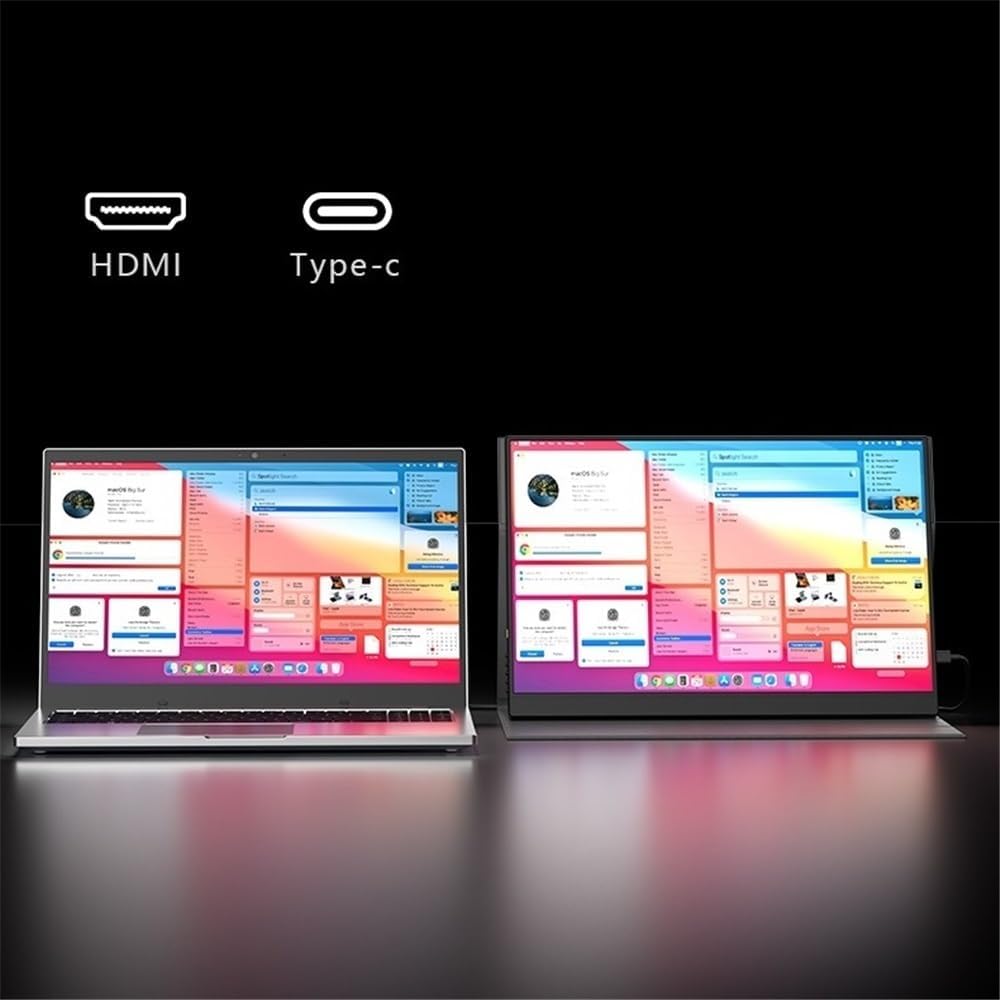 Portable Monitor for Laptop 17.3 Inch 144hz 2.5K IPS Laptop External Expansion Screen 100% SRGB 300nit Portable Monitor Portable Gaming Monitor