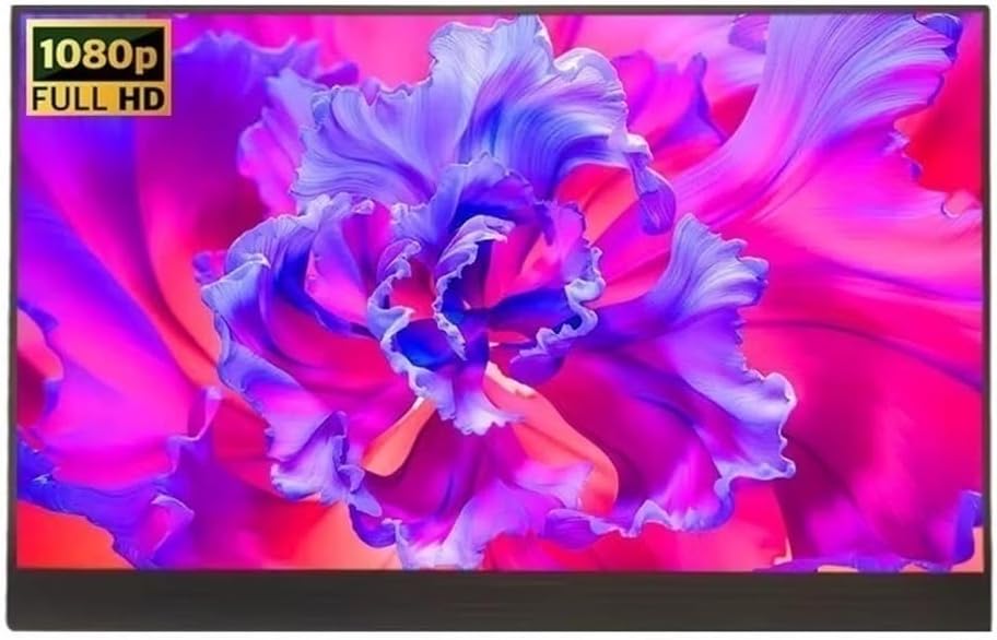 Portable Monitor for Laptop Laptop Extended Second Screen 15.6 Inch 1080P 10bit Color Depth IPS Portable Monitor Portable Gaming Monitor
