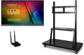 ViewSonic 55' 4K Touch Enabled ViewBoard Smart Display with WiFi Adapter and Mobile Trolley Cart
