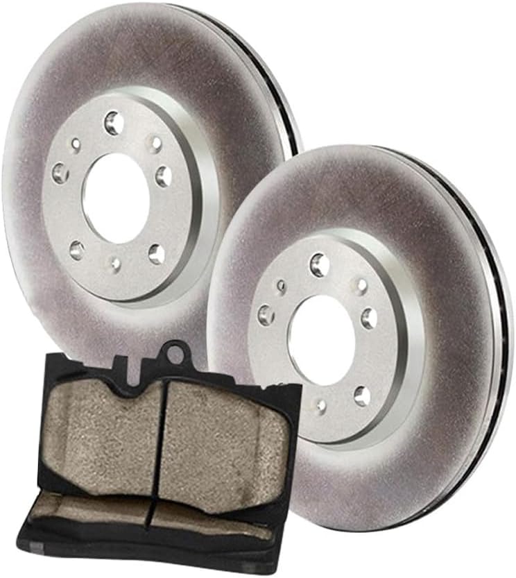 Front Brake Pads and Rotors Kit, (Set of 3) Automotive Replacement Brake Kits Dwvksz, for Honda Civic 1.8L 2006 2007 2008 2009 2010 2011