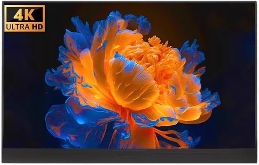 Portable Monitor for Laptop 15.6-inch 4K Resolution Multi-Function Extended Screen for Gaming and Audio-Visual Sub-Screen Portable Gaming Monitor