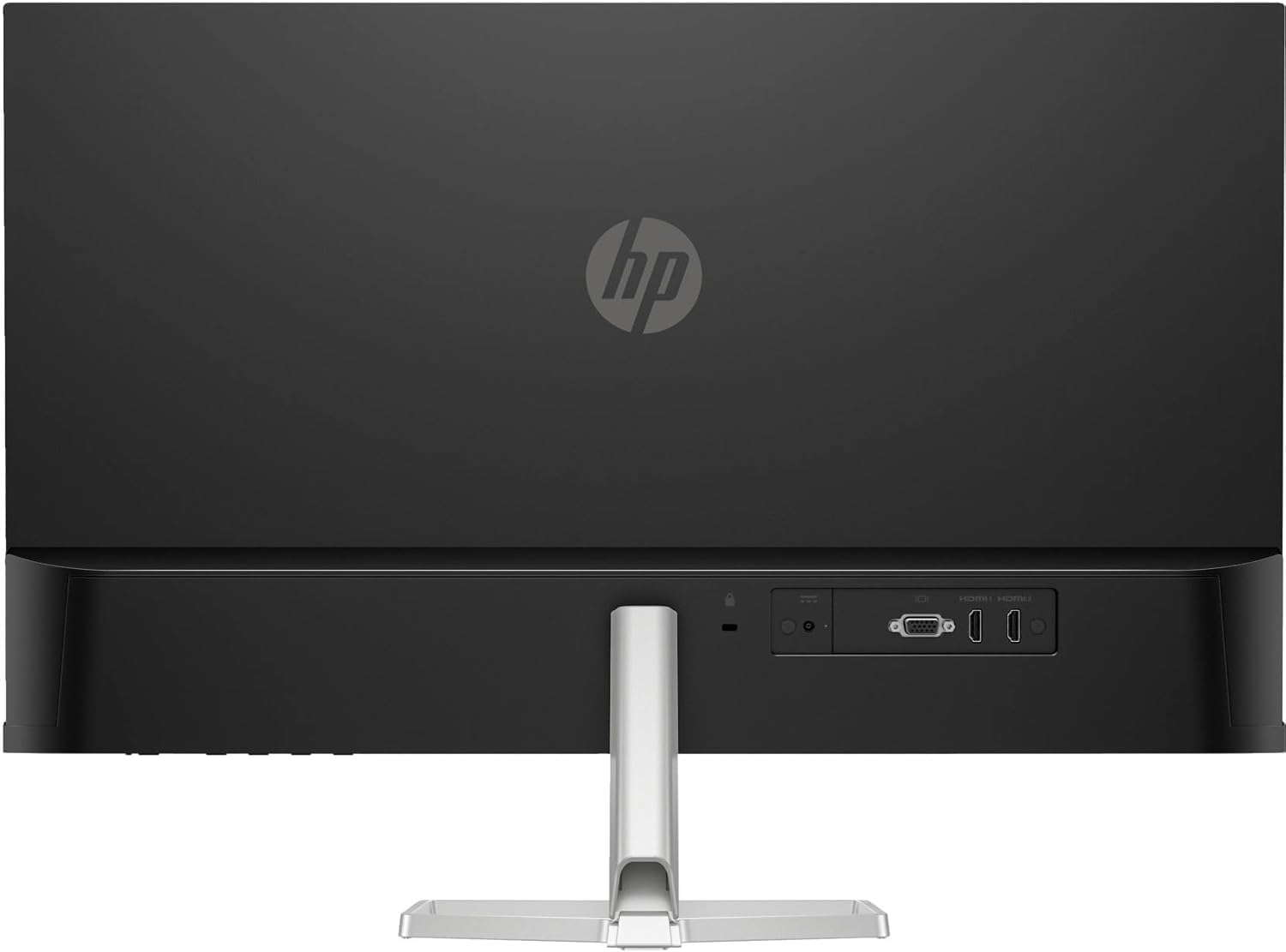 HP Series 5 527sf 27' FHD IPS Monitor with 300 nits Brightness, 5ms Response Time, Flicker Free, Anti-Glare, VGA, HDMI, & Dockztorm USB Port Expander, Black/Silver Color (94F44AA#ABA)
