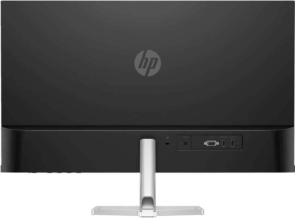 HP Series 5 527sf 27' FHD IPS Monitor with 300 nits Brightness, 5ms Response Time, Flicker Free, Anti-Glare, VGA, HDMI, & Dockztorm USB Port Expander, Black/Silver Color (94F44AA#ABA) 2 Pack