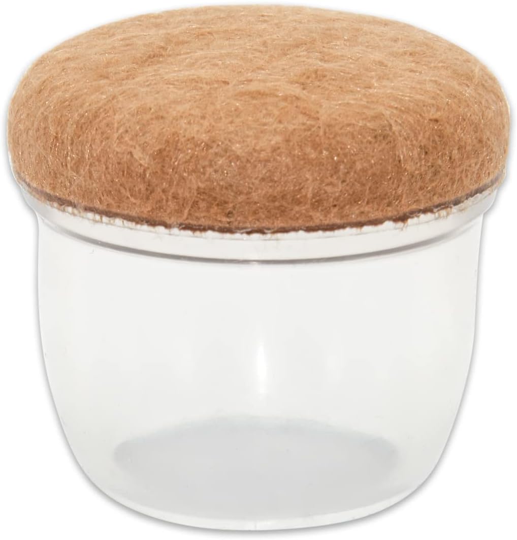 Flyshop 48PCS Durable Silicone Round Large Chair Leg Cap with Felt Pads Furniture Floor Protectors, Reduce Noise, 25 to 37 mm (1' to 1-1/2'), Transparent