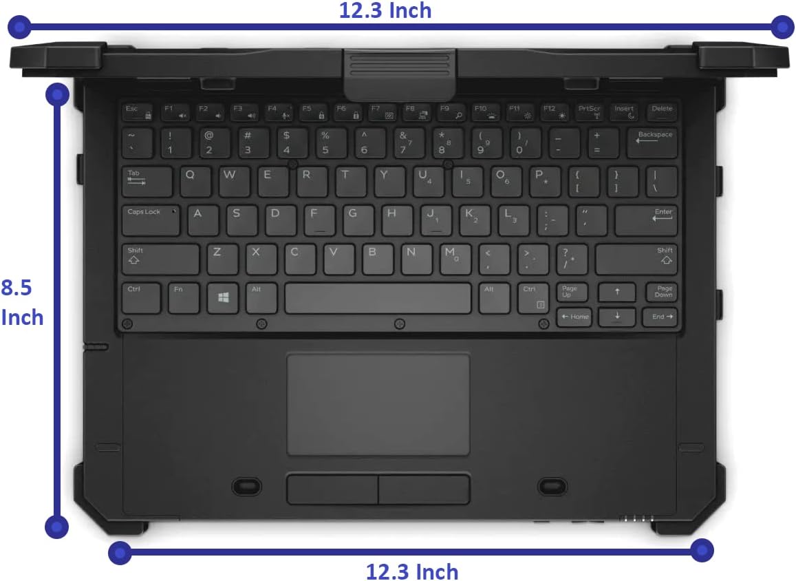 Dell Latitude Extreme Rugged 7214 FHD 1920 x 1080 Laptop PC Touchscreen 2 in 1 Intel Core i5-6300U 2.4Ghz Processor, 8GB DDR4 Ram, 512GB SSD, WiFi & Bluetooth, Windows 10, Black (Renewed)