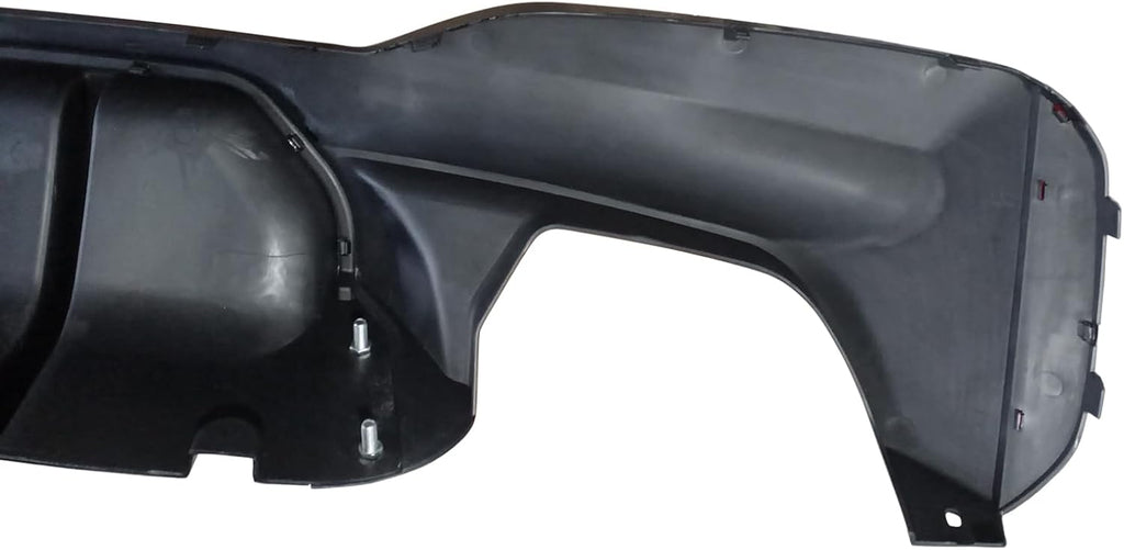 Fit for BMW G30 Rear Diffuser 2017-2023, G31 G38 M5 Sedan 5 Series 530e/530i/540i/550i Rear Bumper Lip W/LED Light, Gloss Black ABS G30 Automotive Exterior Accessories Body Kit