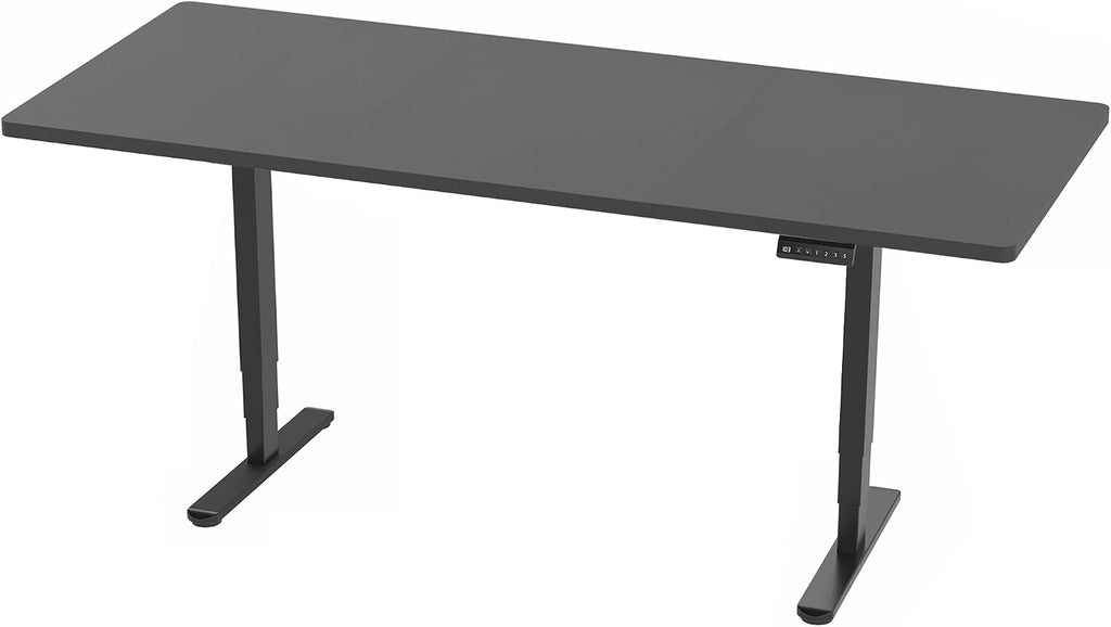 VIVO Electric 83 x 30 in Dual Motor Sit Stand Desk, Memory Height Adjustment, 2B Series, Black Top Black Frame, DESK-KIT-2B8B