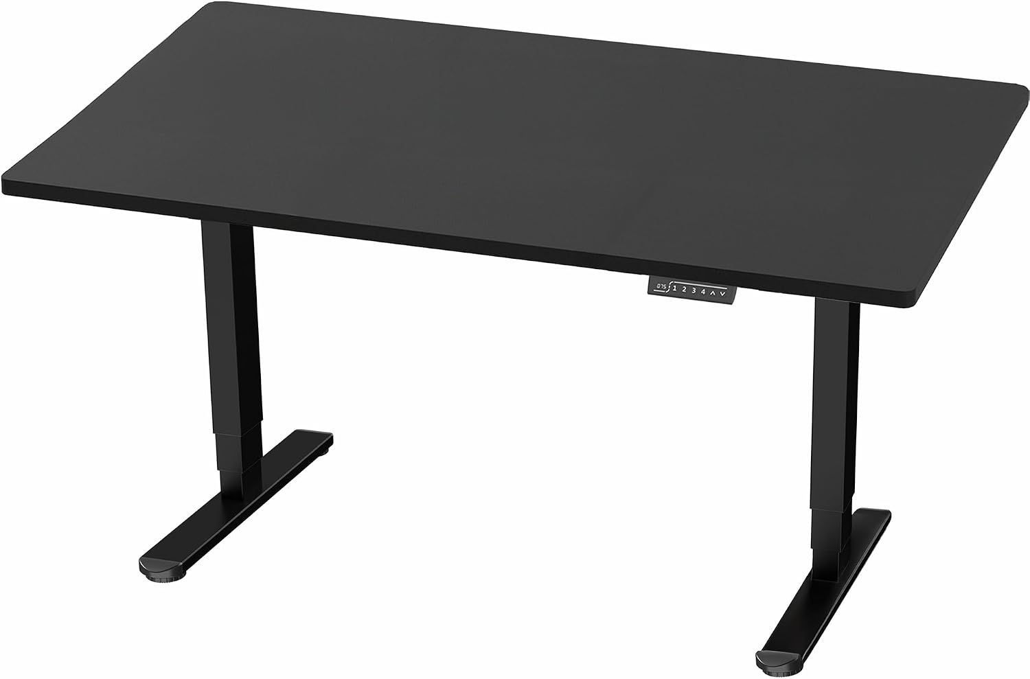 VIVO Electric 55 x 28 in Dual Motor Sit Stand Desk, Memory Height Adjustment, 2B Series, Black Top Black Frame, DESK-KIT-2B55B