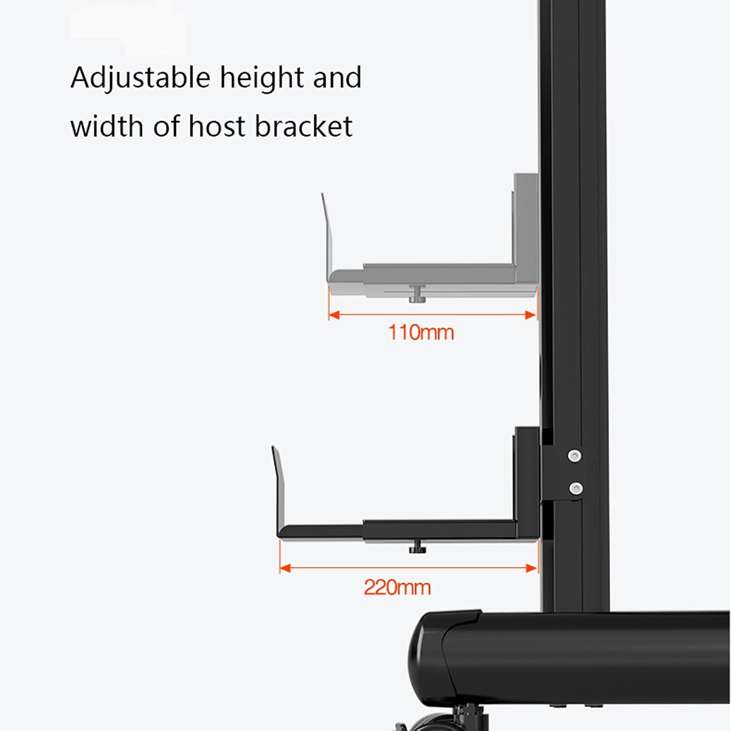 6 Screen Monitor Stand 17'-24'-20' 24'-30' and Monitor Stand with Keyboard and Host Mount Adjustable Heavy Duty Monitor Stand