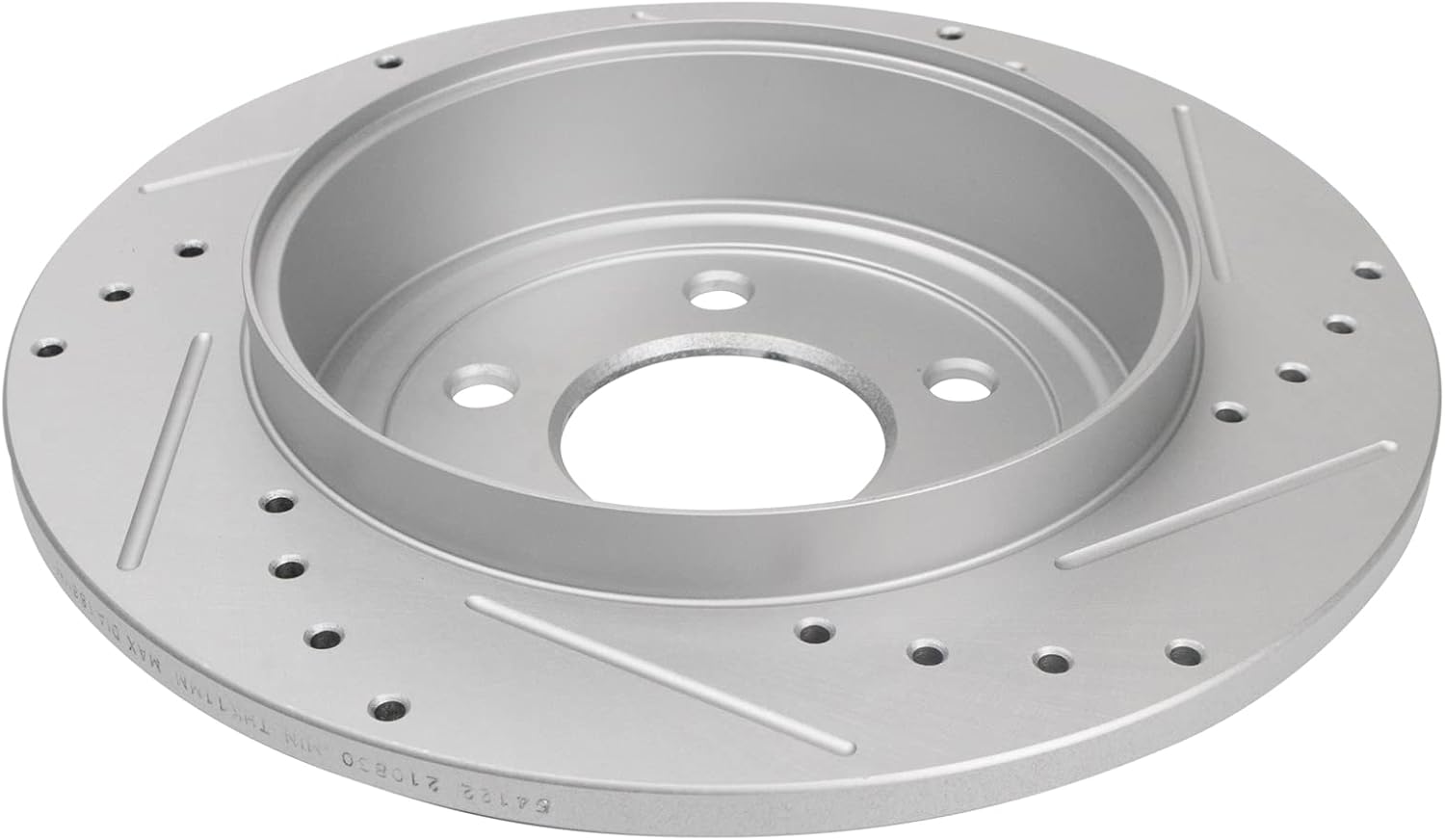 TRQ Performance Front and Rear Brake Rotor Set G Coated Drilled Slotted Compatible with 2005-2008 Ford Escape 2005-2008 Mazda Tribute 2005-2008 Mercury Mariner